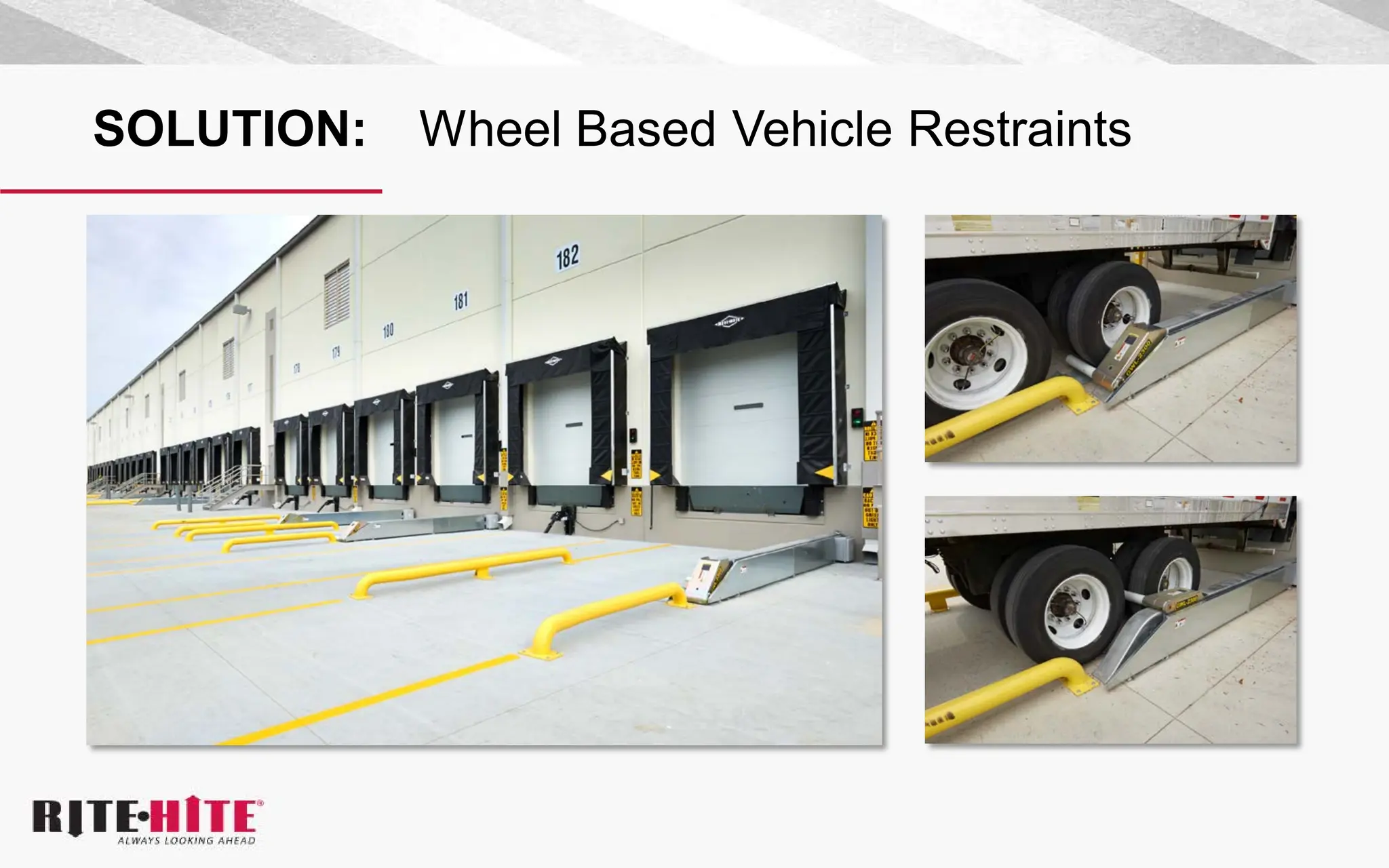 SOLUTION: Wheel Based Vehicle Restraints
 