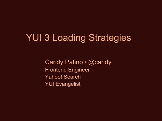 JS Loading strategies | PPT | Free Download