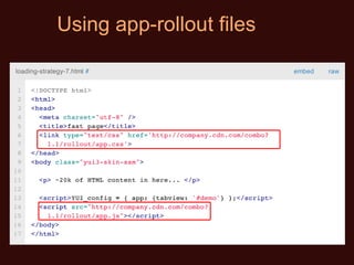 Using app-rollout files 