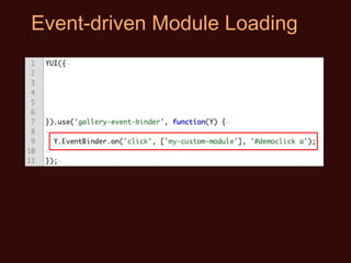 Event-driven Module Loading 