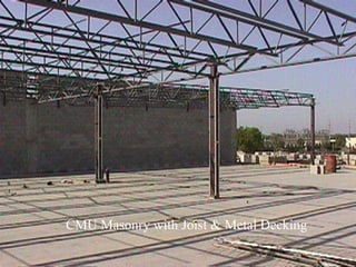 CMU Masonry with Joist & Metal Decking 