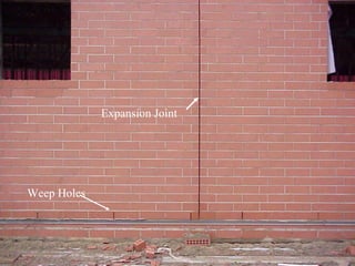 Expansion Joint Weep Holes 