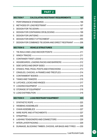 Loading and lashing guidance 2024 edition | PDF