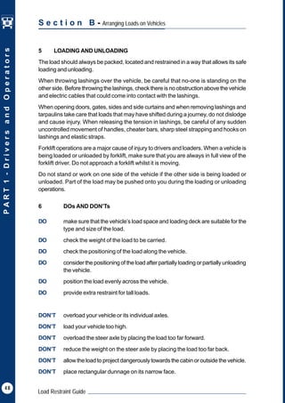 Loading and lashing guidance 2024 edition | PDF