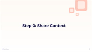 11
11
Step 0: Share Context
 