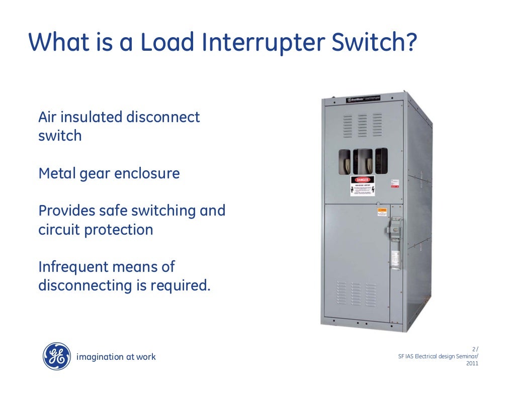 MetalEnclosed Switchgear Load Interrupter Switches
