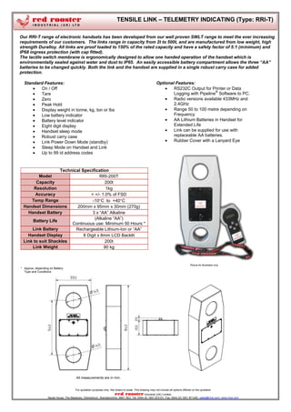 Load Lock Rie Red Rooster Load Cells & Load Shackles | PDF