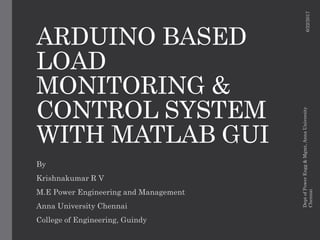 Load monitoring | PPTX | Internet of Things | Internet