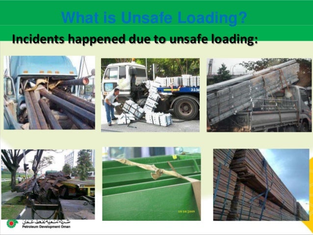 Load restraint Safe (Loading and unloading on vehicles)