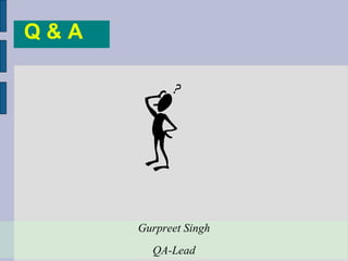 Gurpreet Singh QA-Lead Q & A 