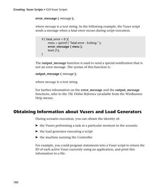Load runner generator