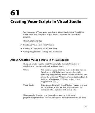 Load runner generator