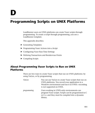 Load runner generator