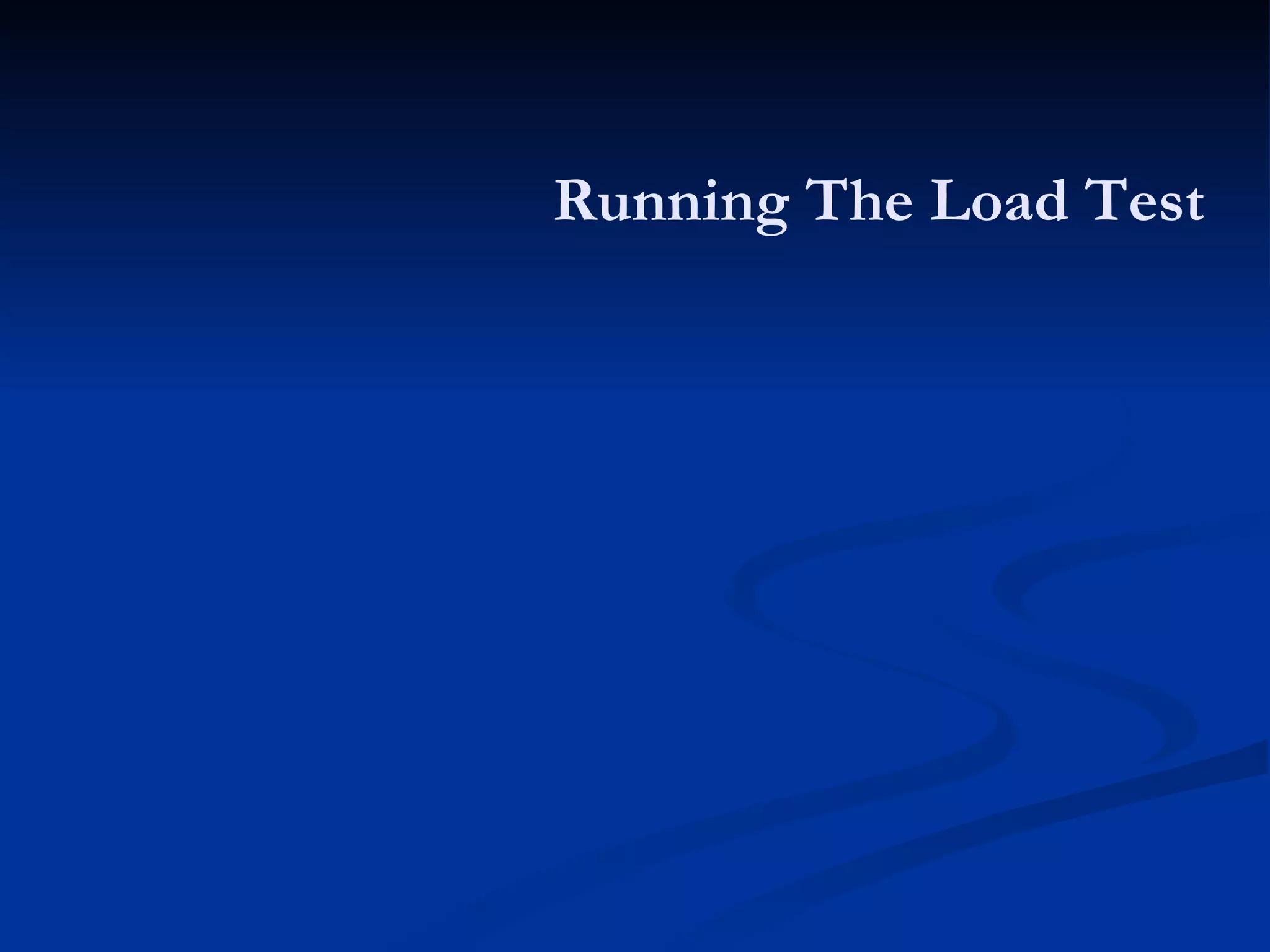 Running The Load Test 