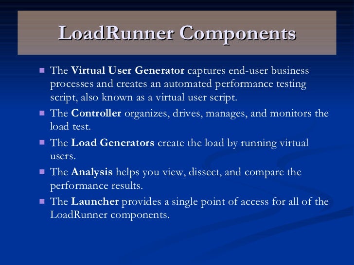 Loadrunner presentation