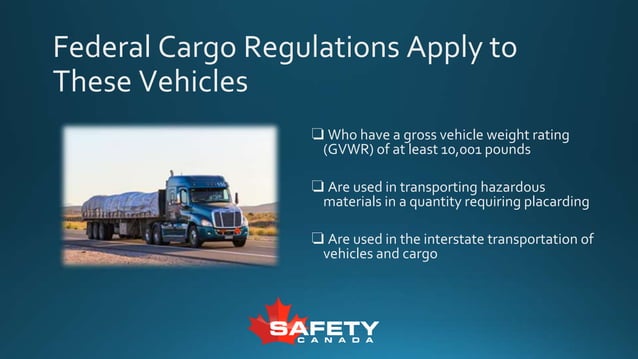 Load Securement and Distribution | Safety Canada | PPTX