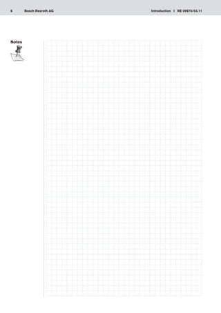6 Introduction I RE 09970/03.11
Bosch Rexroth AG
Notes
 