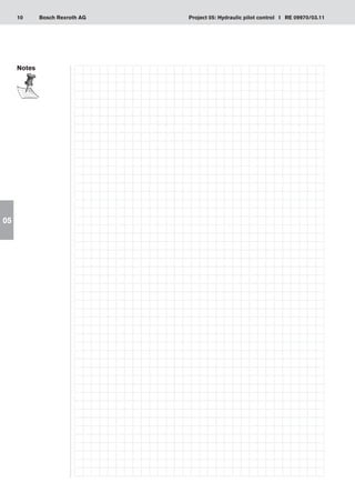 10 Project 05: Hydraulic pilot control I RE 09970/03.11
Bosch Rexroth AG
05
Notes
 