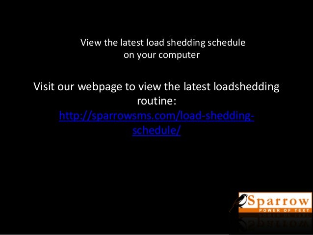 Latest Load Shedding Schedule 2072