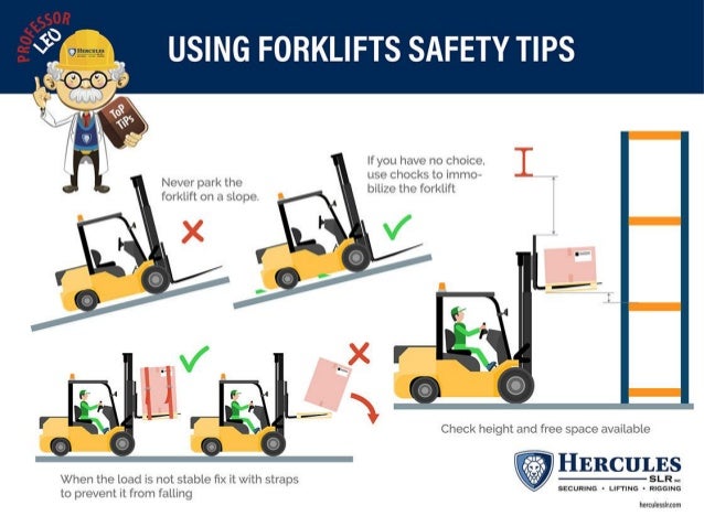 Forklift Safety Loads Slopes