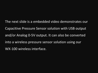 Capacitive Pressure Sensor Technology | PPT