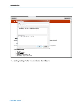 Loadster Load Testing by RapidValue Solutions | PDF