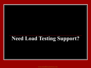 Need Load Testing Support? www.mindfiresolutions.com 