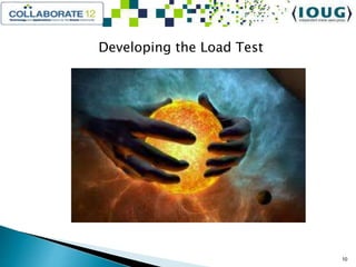 Developing the Load Test
10
 