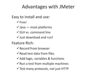 Load testing jmeter | PPTX