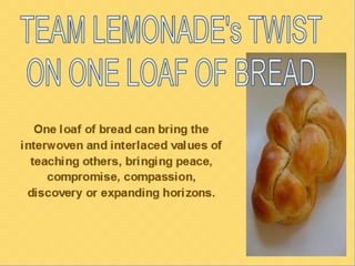 Loaf of bread   team lemonade.pptx