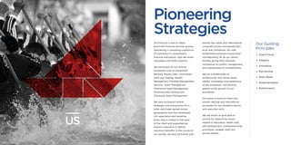 Pioneering
Strategies
US
JM Financial is one of India’s
prominent financial services groups,
specialising in providing a spectrum
of businesses to corporations,
financial institutions, high net-worth
individuals and retail investors.
We are known for our diverse
businesses such as Investment
Banking, Equity, Debt, Commodity
Sales and Trading, Wealth
Management, Portfolio Management
Services, Asset Management,
Alternative Asset Management,
Financing and Lending and
Distressed Asset Management.
We have pioneered several
strategies and transactions for a
wide client base spread across
geographies and thus developed
rich experience and expertise.
Every idea is unique to the need
of the client and supported by
superior execution to deliver
maximum benefits. In the course of
our journey, we have partnered with
several top Indian and International
corporate houses and gained their
trust and confidence. Our well
established processes ensure total
confidentiality for all our clients,
thereby giving them absolute
confidence on conflict management
and maintenance of confidentiality.
We are a skilled team of
professionals who bring varied
talents, knowledge and experience
to the workplace, contributing
greatly to the growth of our
businesses.
Our group is proud to have won
several national and international
accolades for our insightful advice
and execution skills.
We are driven to give back to
society by supporting causes
related to education, health care,
skill development, entrepreneurship
promotion, disaster relief and
animal welfare.
Our Guiding
Principles
	Client Focus
	Integrity
	Innovation
	Partnership
	Team Work
	Implementation
	Performance
 