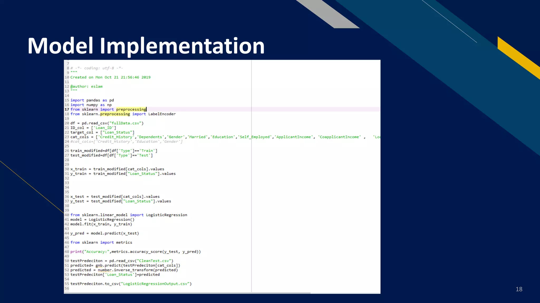 Loan approval prediction based on machine learning approach | PDF