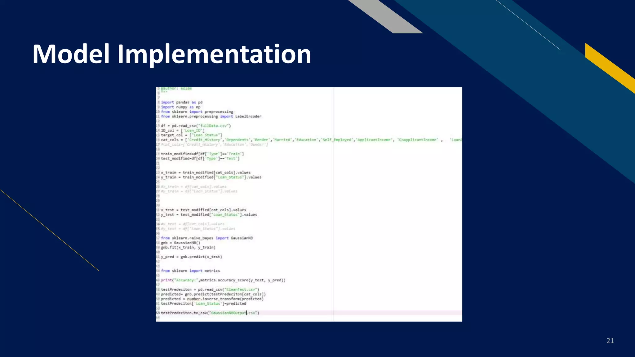Loan approval prediction based on machine learning approach | PDF