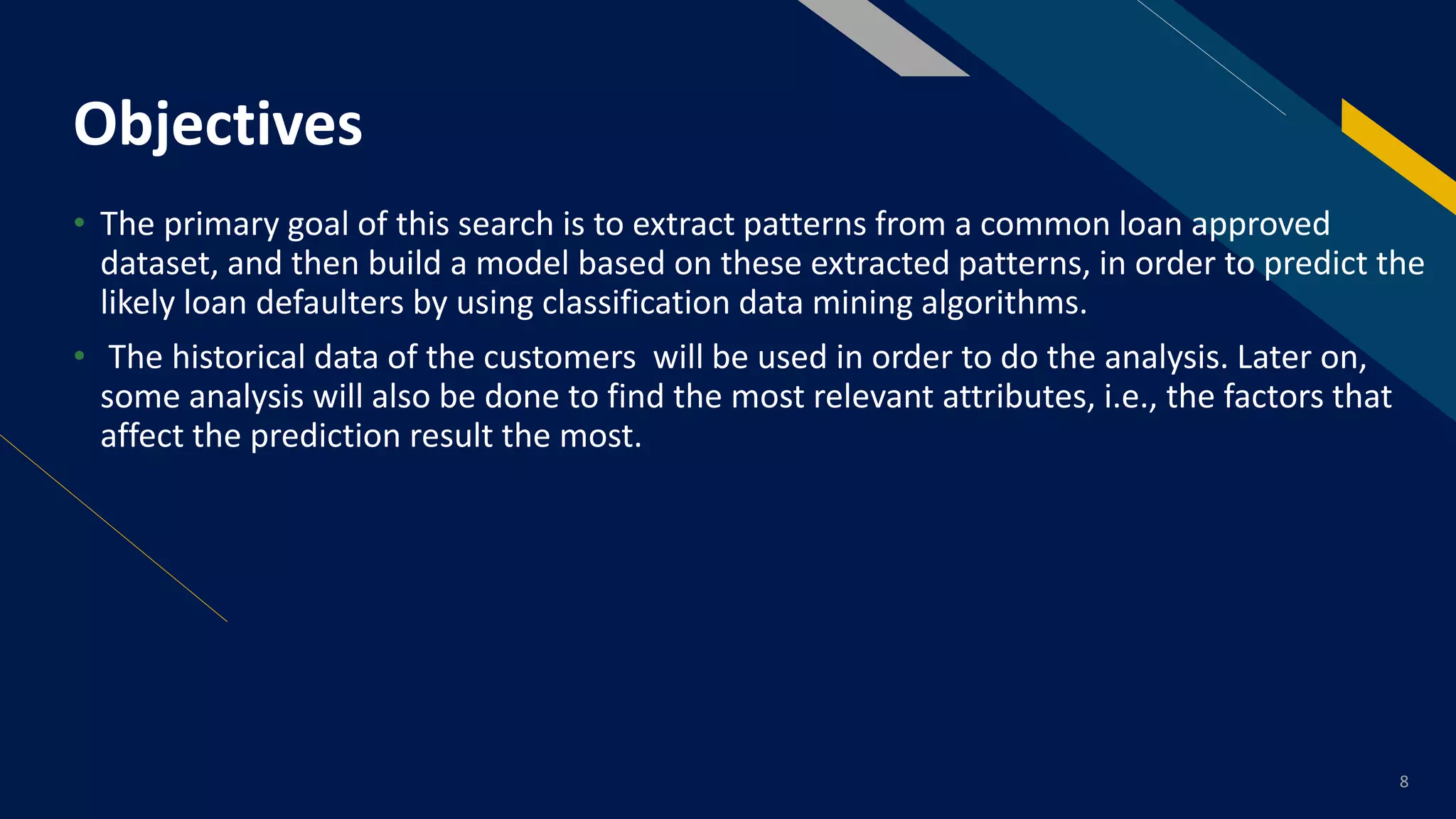 Loan approval prediction based on machine learning approach | PDF