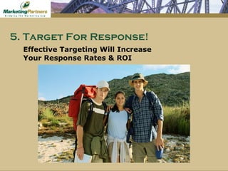 Effective Targeting Will Increase  Your Response Rates & ROI 5. Target For Response! 