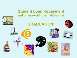 Student Loan Repayment
and other exciting activities after
GRADUATION!
1
 