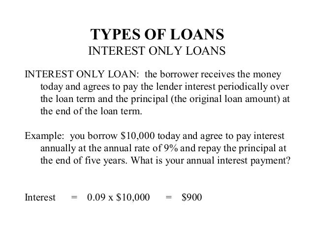 loans 1 interest only loans