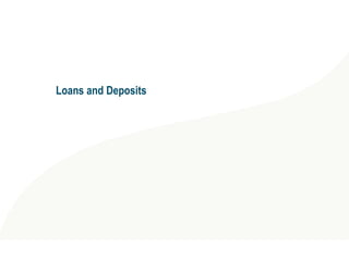 Loans and Deposits
 
