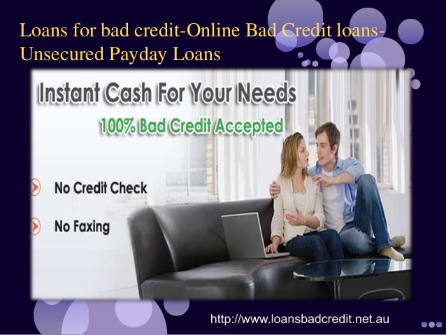 Loans For Bad Credit Online Bad Credit Loans Unsecured Payday Loans