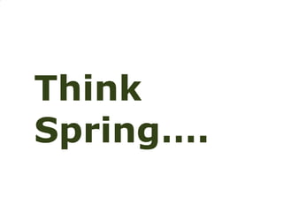 Think Spring. 