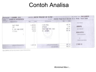 Contoh Analisa
Worksheet Max-i…
 