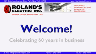 Roland's Electric, Inc. - Top Quality Electrical Contracting Since 1953
