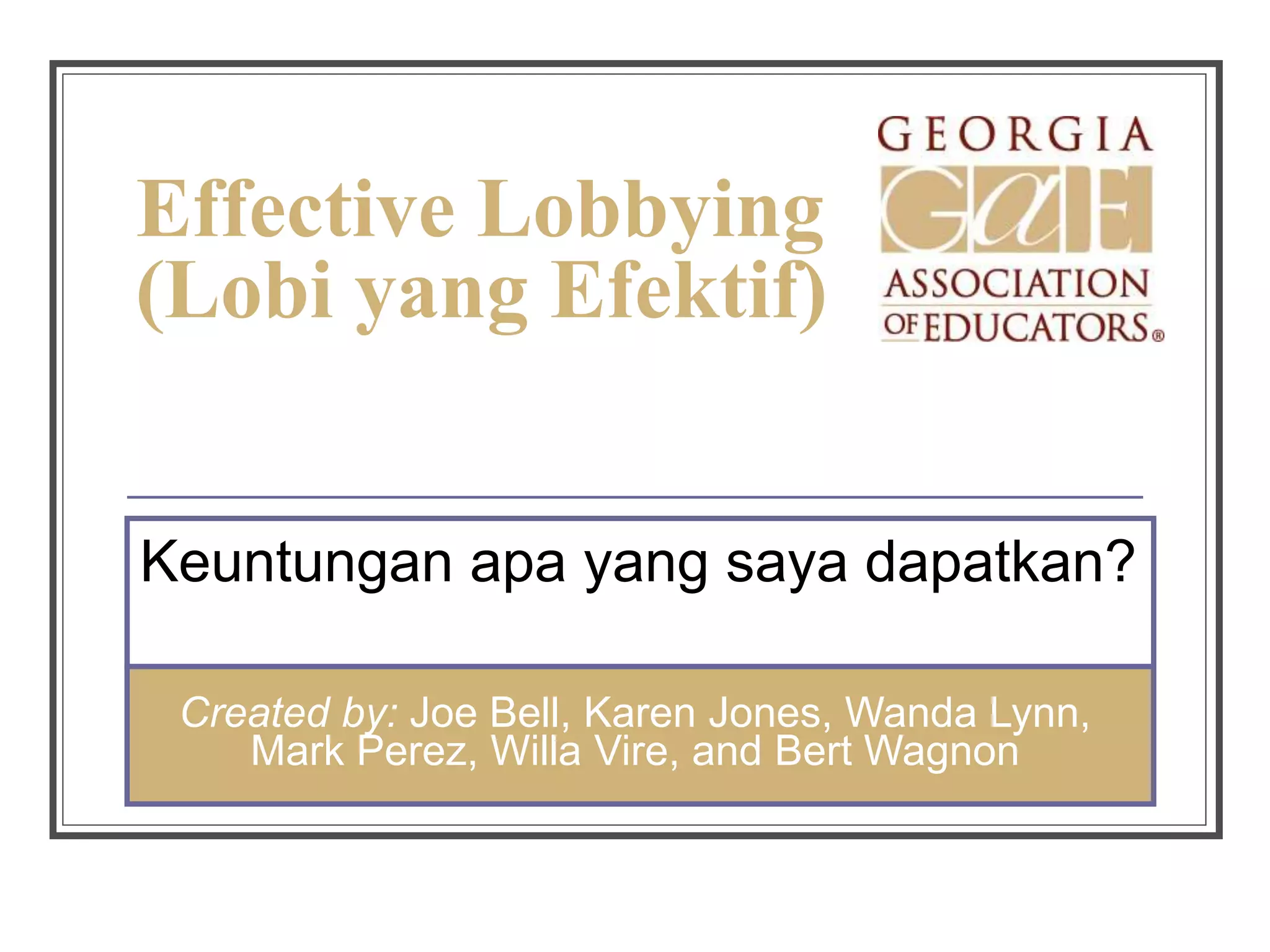 Lobi yang Efektif.ppt