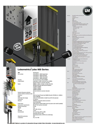 Long Range & High Bandwidth Wireless Link Lobometrics x series info ...