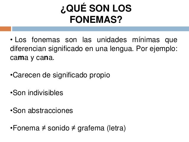 Lo básico sobre los fonemas del español