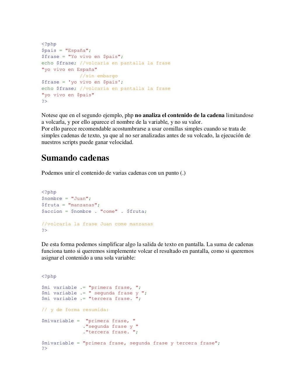 Lo básico sobre strings