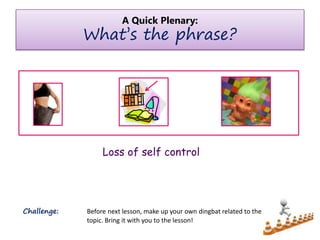 Example For Losing Control Loss of Control | PPTX