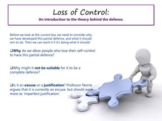 Example For Losing Control Loss of Control | PPTX