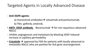Locally Advanced Cap LOCALLY ADVANCED LUNG CANCER MANAGEMENT | PPTX