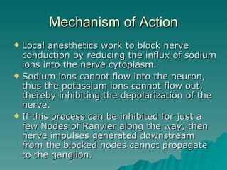 How Local Anesthesia Works Local Anesthetics2 | PPT